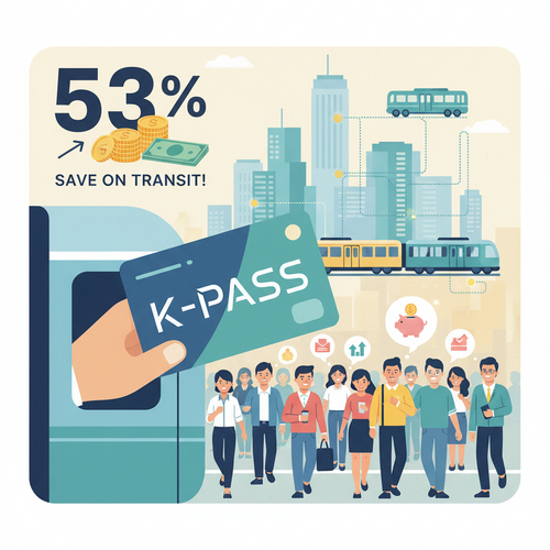 교통비 53% 절약! K 패스 카드 신청부터 환급까지 완벽 가이드