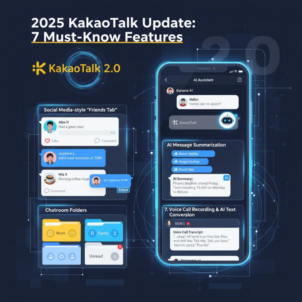 당신이 모르면 손해! 2025년 최신 카카오톡 업데이트 7가지 핵심 기능 총정리